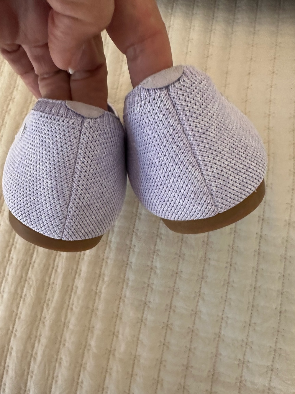 NWT VIVAIA The Point Flats Lavender Knit Pointed Ballet Shoes EU 40.5/US 9-9.5 - Picture 7 of 11